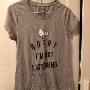 “Sorry I’m Not Listening” Peanuts T shirt